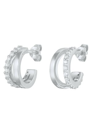 SPARKLING DOUBLE BASIC - Ohrringe - silberfarben