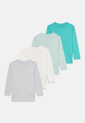 LONG SLEEVE 7 PACK UNISEX - T-shirt à manches longues - off white/turquoise/green