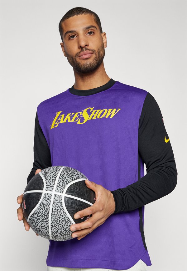 NBA CITY EDITION LOS ANGELES LAKERS PREGAME TOP - Long sleeved top2