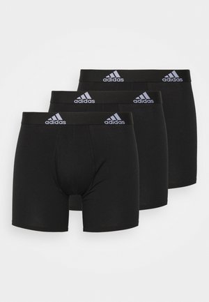 adidas Performance BADGE OF SPORT BRIEF 3 PACK ESSENTIALS - Kurze Boxershorts - black