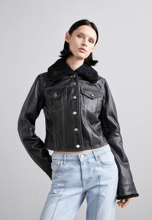 Filippa K JACKET - Kožená bunda - black
