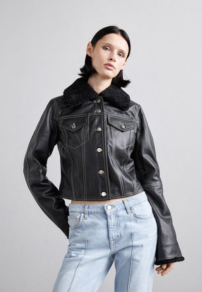 Filippa K JACKET - Leather jacket - black
