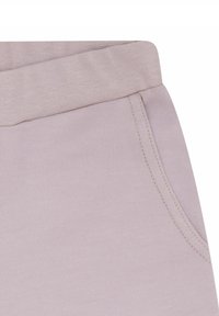 Hellviolette Baumwoll-Sweatpants mit einem elastischen Bund, ausgestattet mit einer Seiten- tasche und flachen Nähten für eine glatte Verarbeitung.
