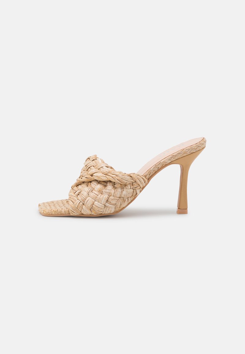 Damen Flache Pantoletten | RAID SAMAIRA Pantolette hoch natural/beige - VJ50607 Damen Flache Pantoletten | RAID SAMAIRA Pantolette hoch natural/beige - VJ50607