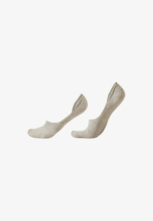 Chaussettes gris clair en mélange de coton avec une coupe basse. Elles présentent une texture lisse et un bout sans couture pour plus de confort.