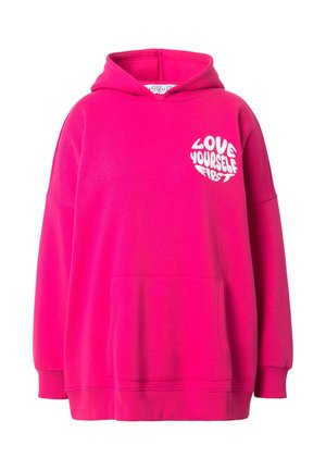 Studio Untold WORDING PRINT  - Felpa con cappuccio - pink