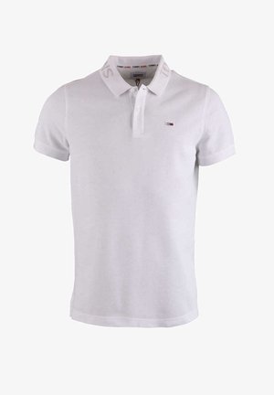 HALBARM POLOKRAGEN STRUKTUR - Polo shirt - weiß