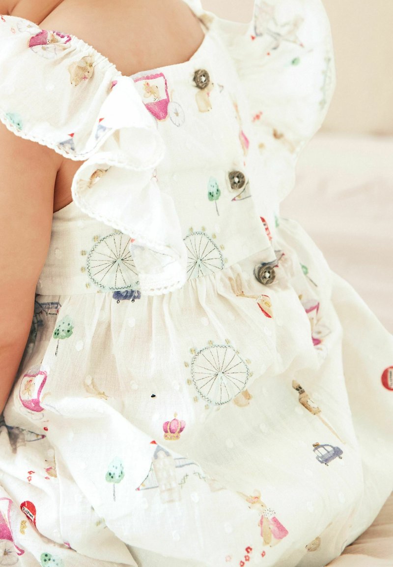 Next BABY LONDON PRINT BABY ROMPER Salopetă cream/alb Zalando.ro