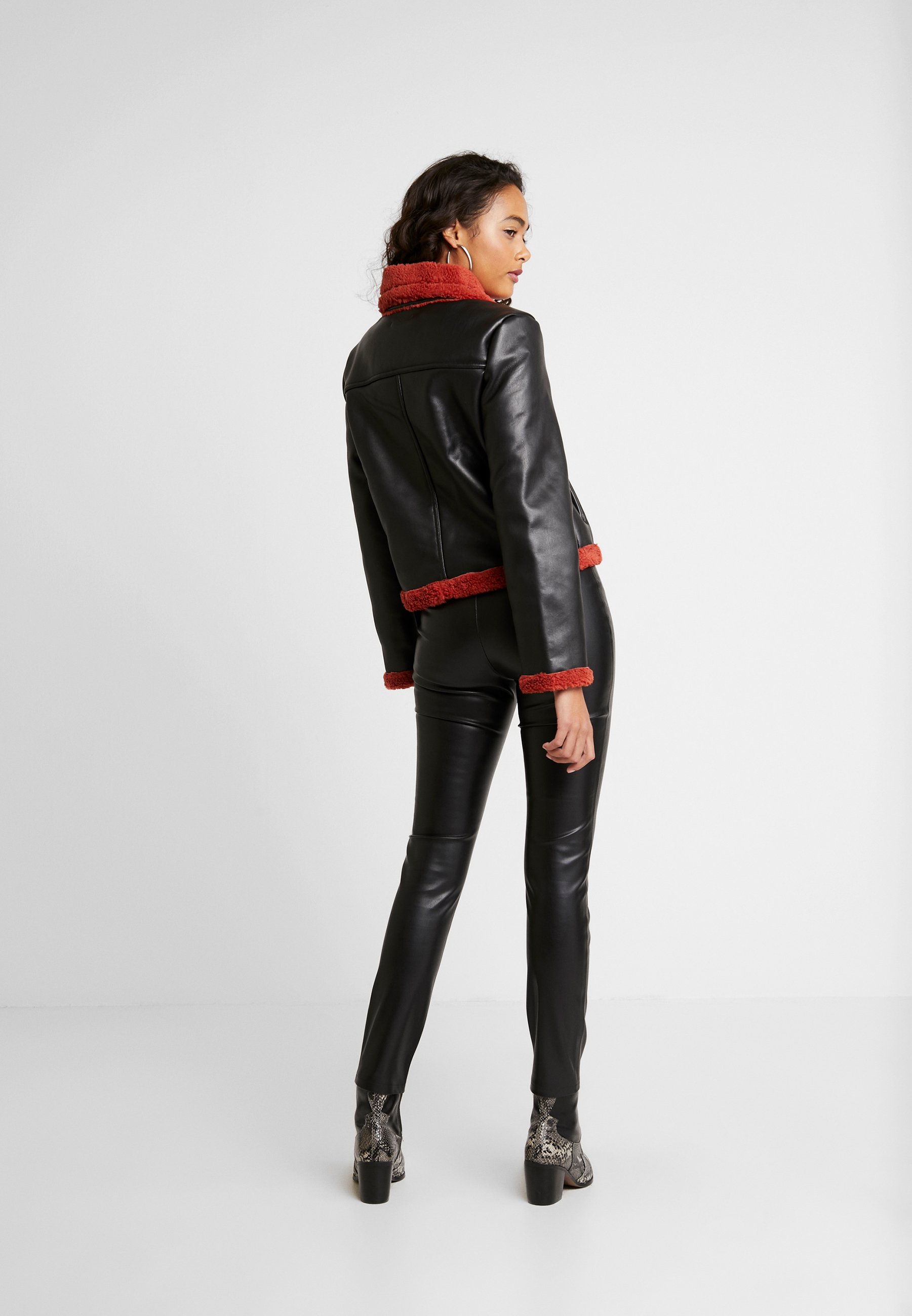 Ivyrevel JACKET Imitert skinnjakke blackburnt red Ivyrevel JACKET Imitert skinnjakke blackburnt red