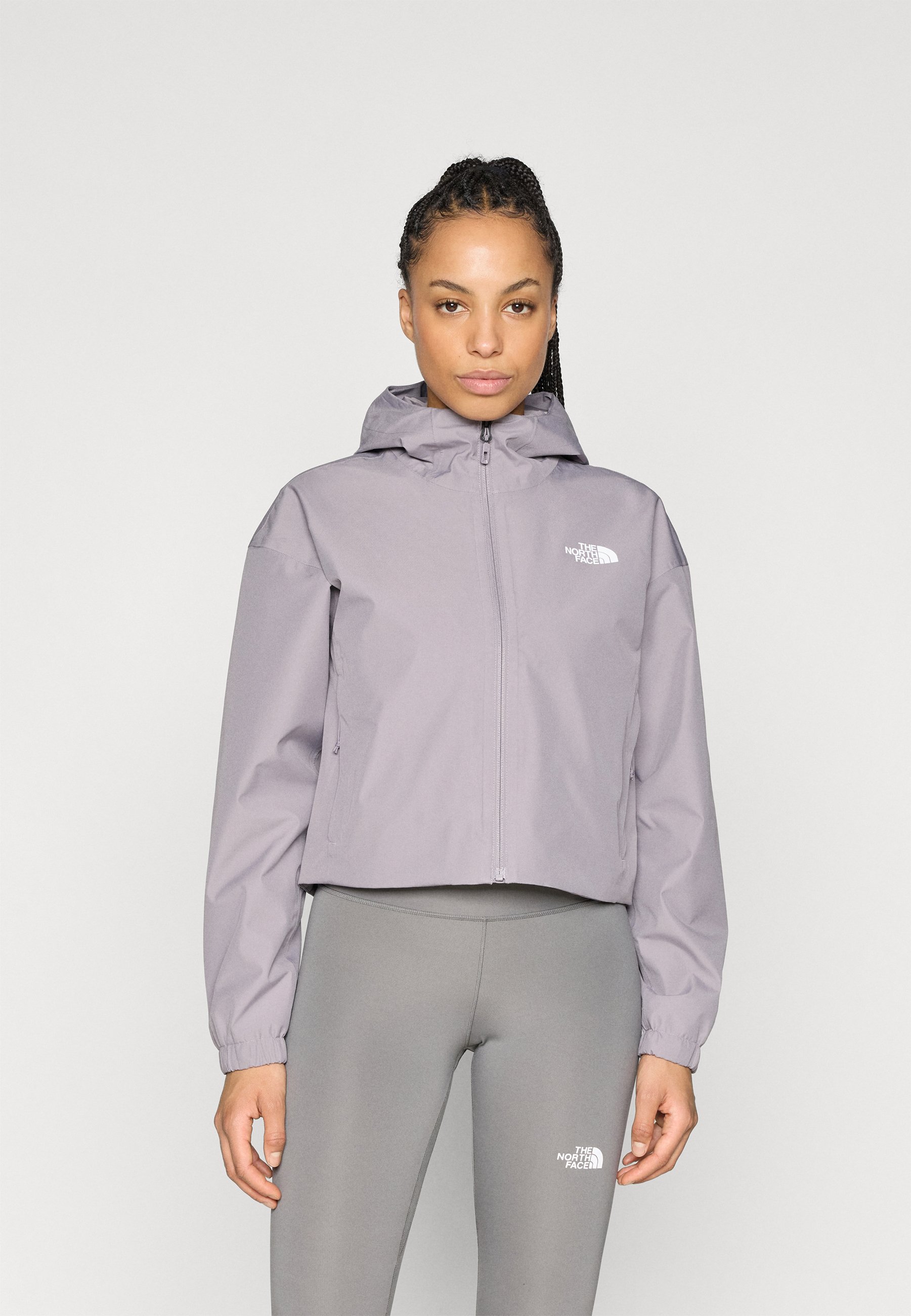 THE NORTH FACE フード付きジャケット グレー The North Face W QUEST CROPPED JACKET - Waterproof jacket