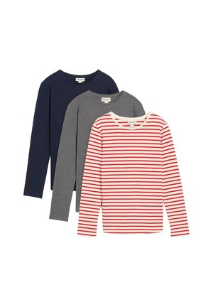 3 PACK  - Maglietta a manica lunga - red