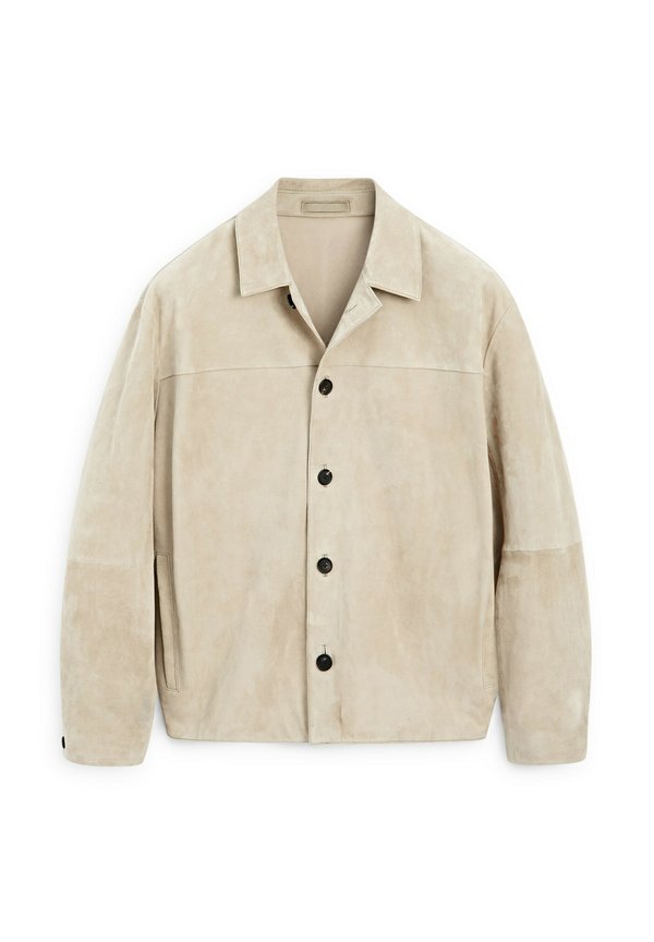 Leather jacket - khaki3