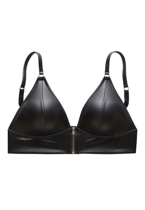 LASCANA PETITE FLEUR GOLD BRALETTE BRA - Reggiseno a triangolo - black