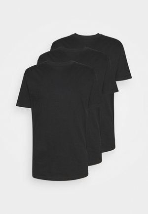 LONGLINE TEES 3 PACK - T-shirt basic - black