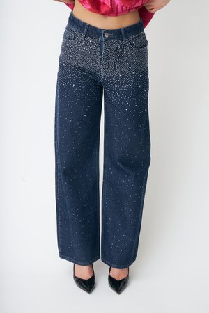 ZANDRACRAS - Laisvo kirpimo džinsai - blue denim