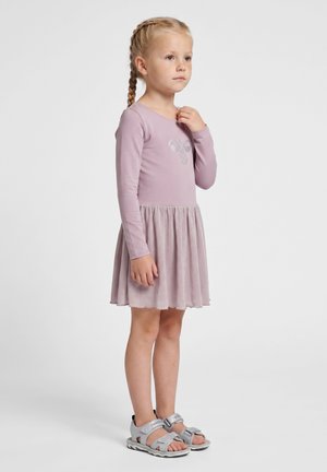 Hummel, HUMMEL HMLJR GLITTER TIGHTS GYMSUIT L/S - Jerseyjurk - sea fog
