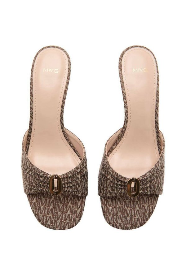 PIECE - Heeled mules - marrone3