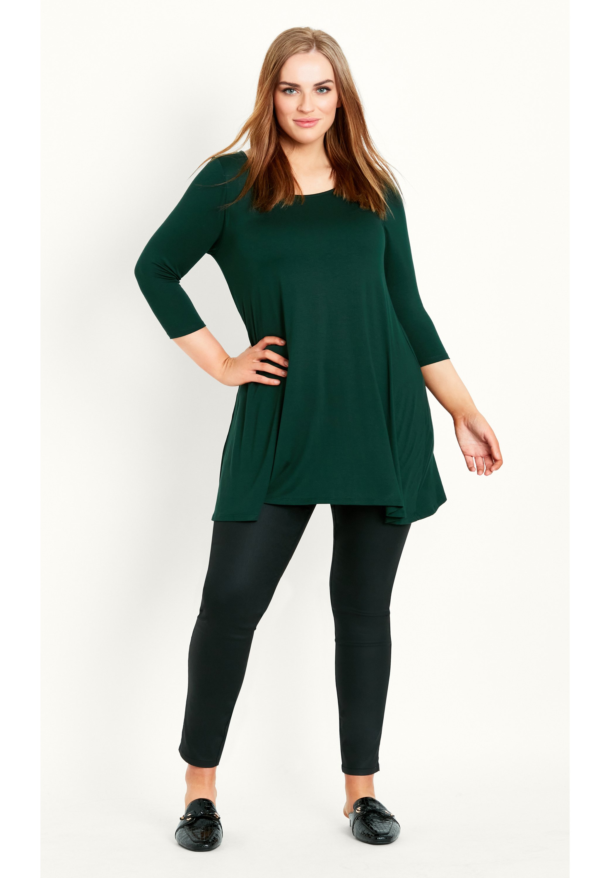 Evans 3/4 SLEEVE - Long sleeved top - green - Zalando.de