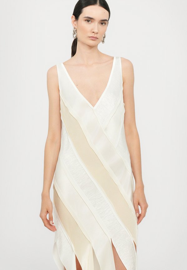 BLANCHE MAXI PATCHWORK DRESS - Occasion wear - ivory3