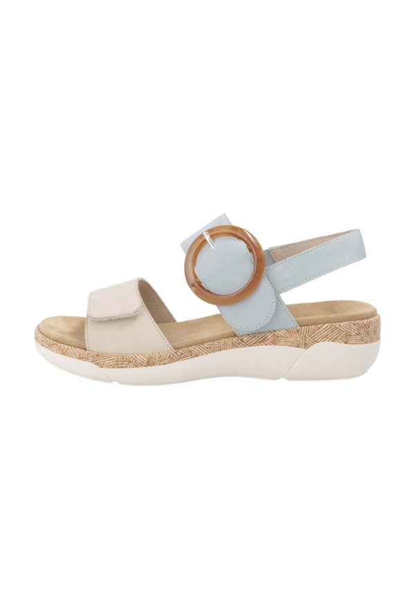 RIEMCHEN - Keilsandalette - beige