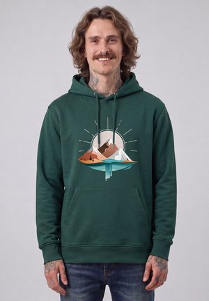 watapparel, SUNRISE & LAKE UNISEX - Kapuzenpullover - glazed green
