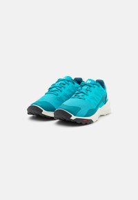 Salomon PATROL UNISEX - Pārgājienu apavi - peacock blue/vanilla ice/black
