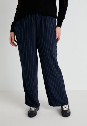 VMCEMMA WIDE PANT - Calças - navy blazer/snow white