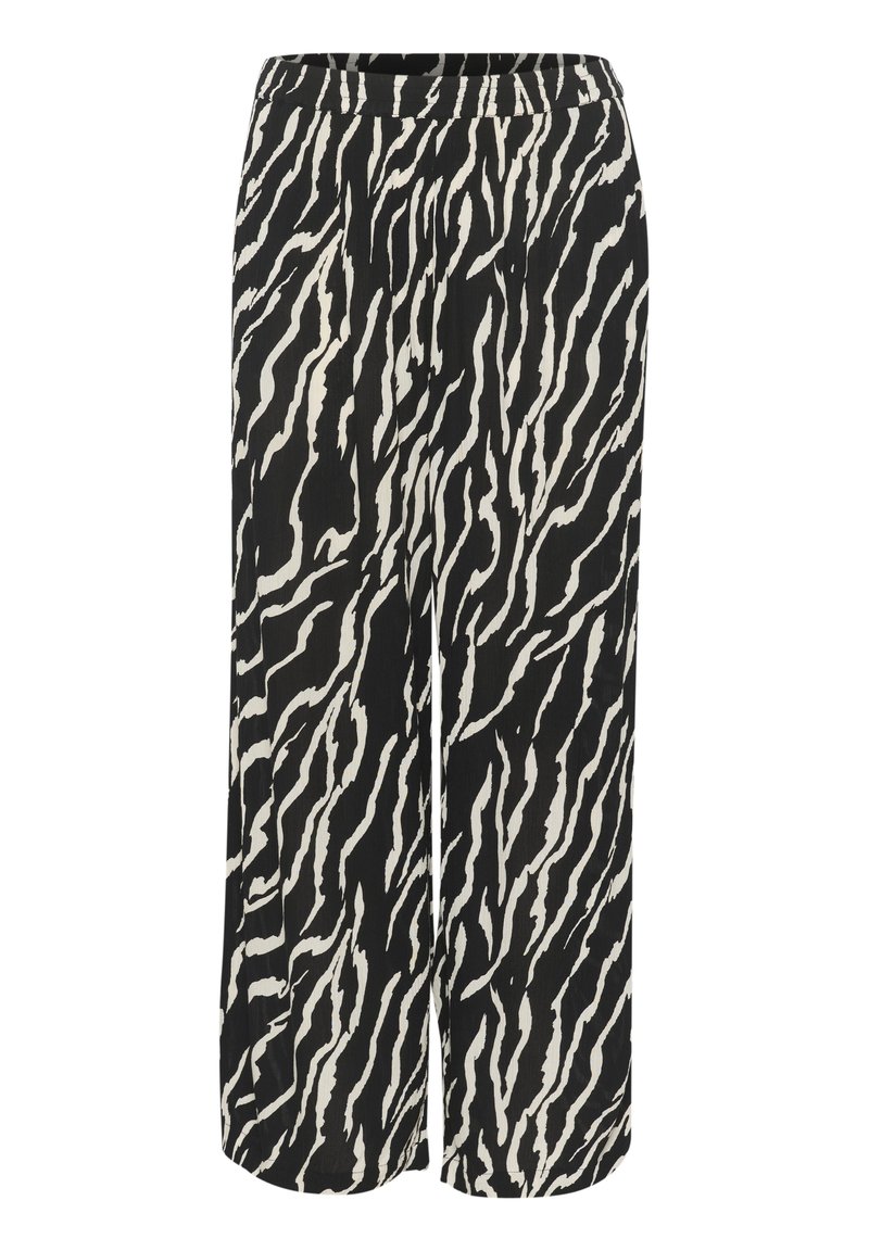 Pantalon Fille H&M Imprimé Zèbre Noir Et Blanc - Taille 4-5 Ans - Coton Stretch - Occasion