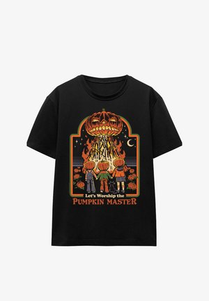 Cotton Soul, STEVEN RHODES PUMPKIN MASTER - Print T-shirt - black