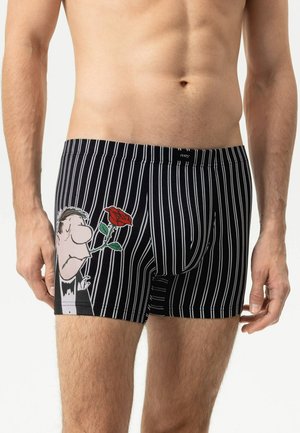 mey, MEY LONG SHORTY SERIE MEY X LORIOT GESTREIFT - Trunks - schwarz