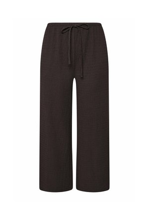 Yours Clothing, PLUS SIZE WIDE LEG TROUSERS - Pantalones - chocolate