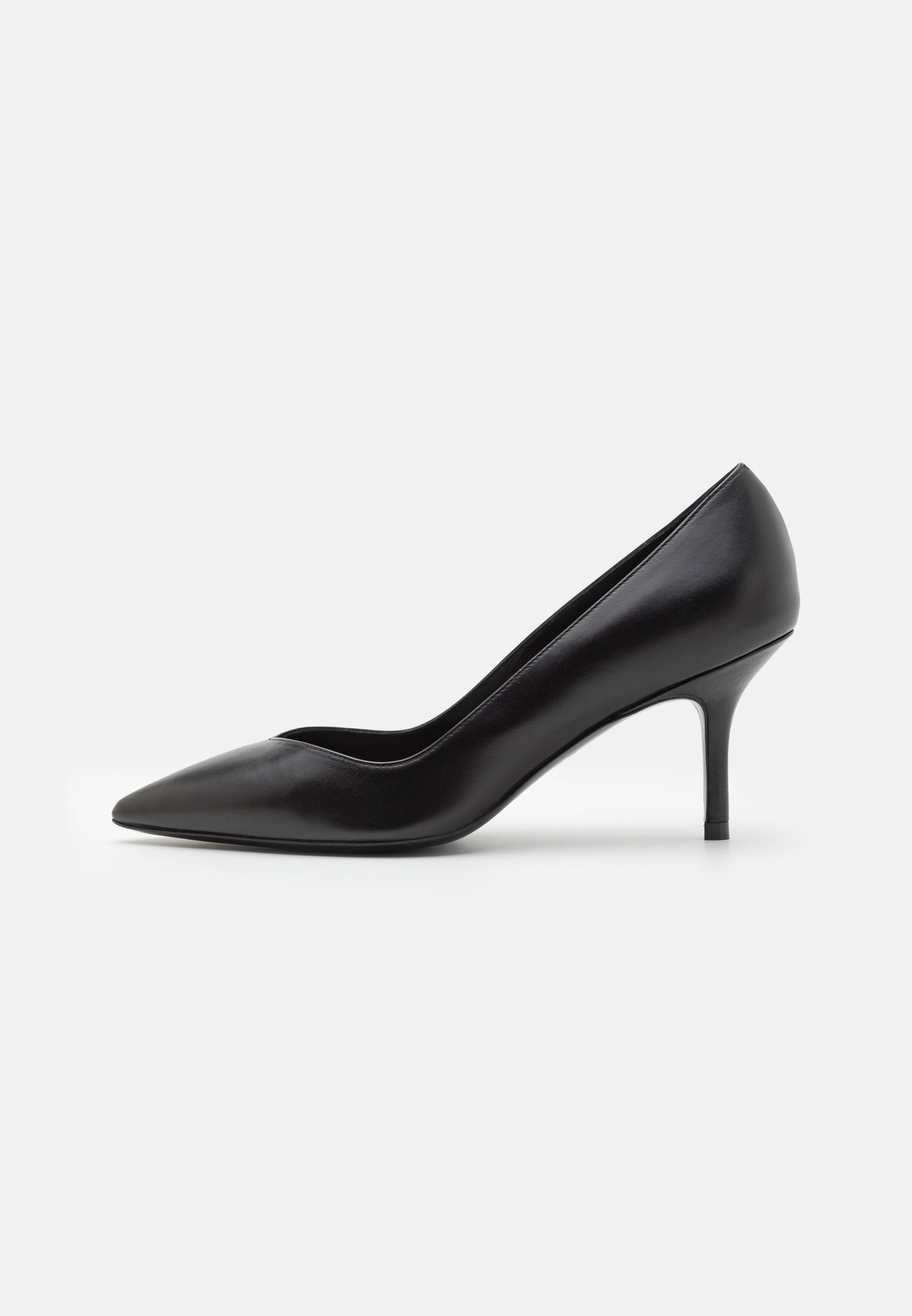 Escarpins Stuart Weitzman En Cuir Verni Noir - Talons Pointus Hauts Avec Boucle à Pois, Taille 8 US