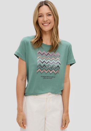 PAILLETTEN - T-Shirt print - petrol