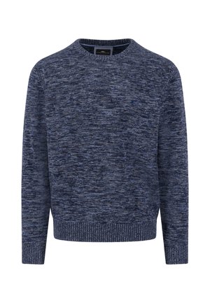 R-NECK - Striktrøje - dunkelblau meliert