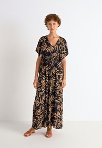 Vero Moda VMEVA EASY VNECK ANKLE DRESS  - Dnevna haljina - black