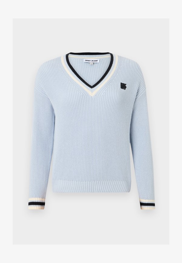 SHAKER STITCH V NECK PULLOVER - Jumper2