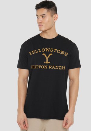 STONE ARCHED LOGO - Print T-shirt - black