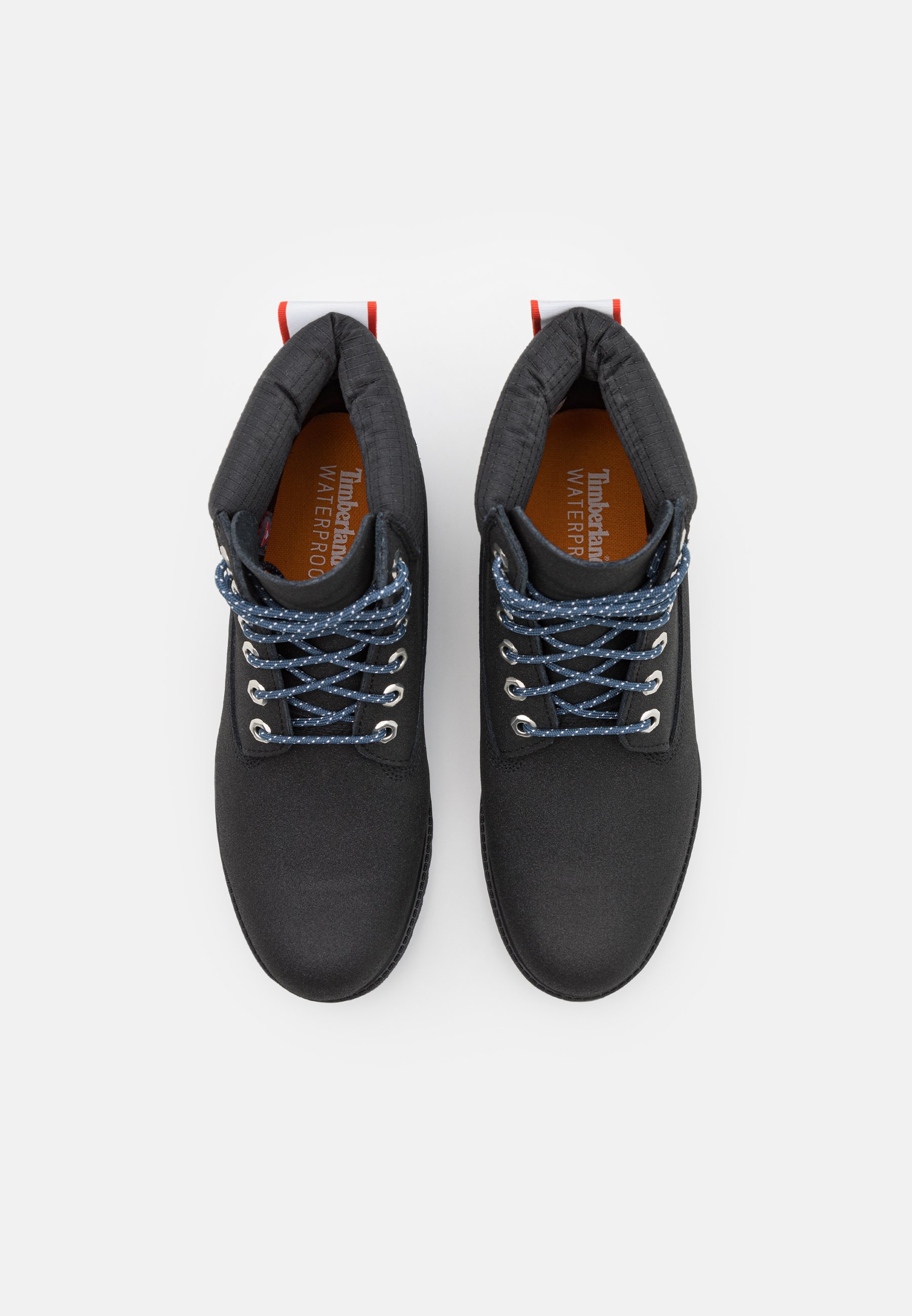 timberland black orange