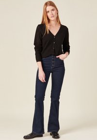 BONOBO Jeans LANGÄRMELIGE MIT KNÖPFEN - Neuletakki - noir