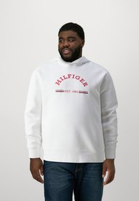 Tommy Hilfiger ROUNDALL HOODY - Sweatshirt - white