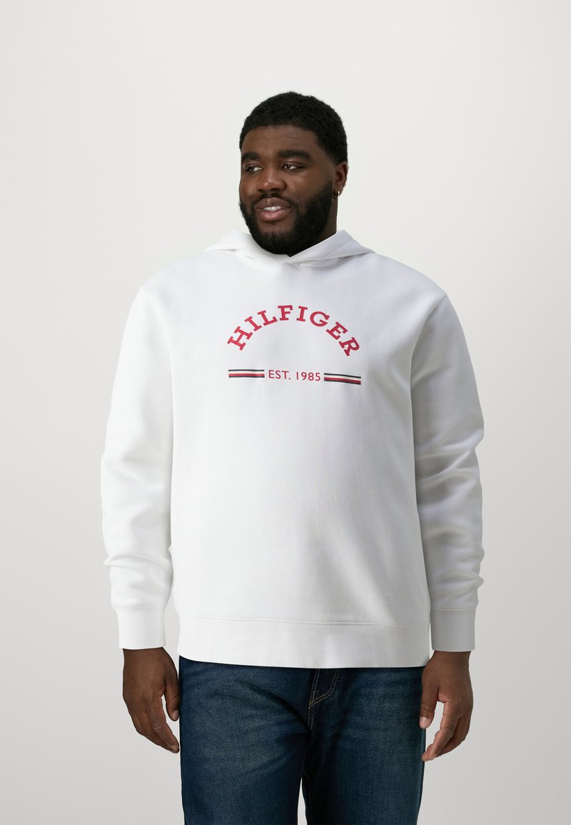 Tommy Hilfiger ROUNDALL HOODY - Sweatshirt - white