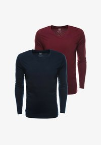 Unausgewählt, navy blue and burgundy