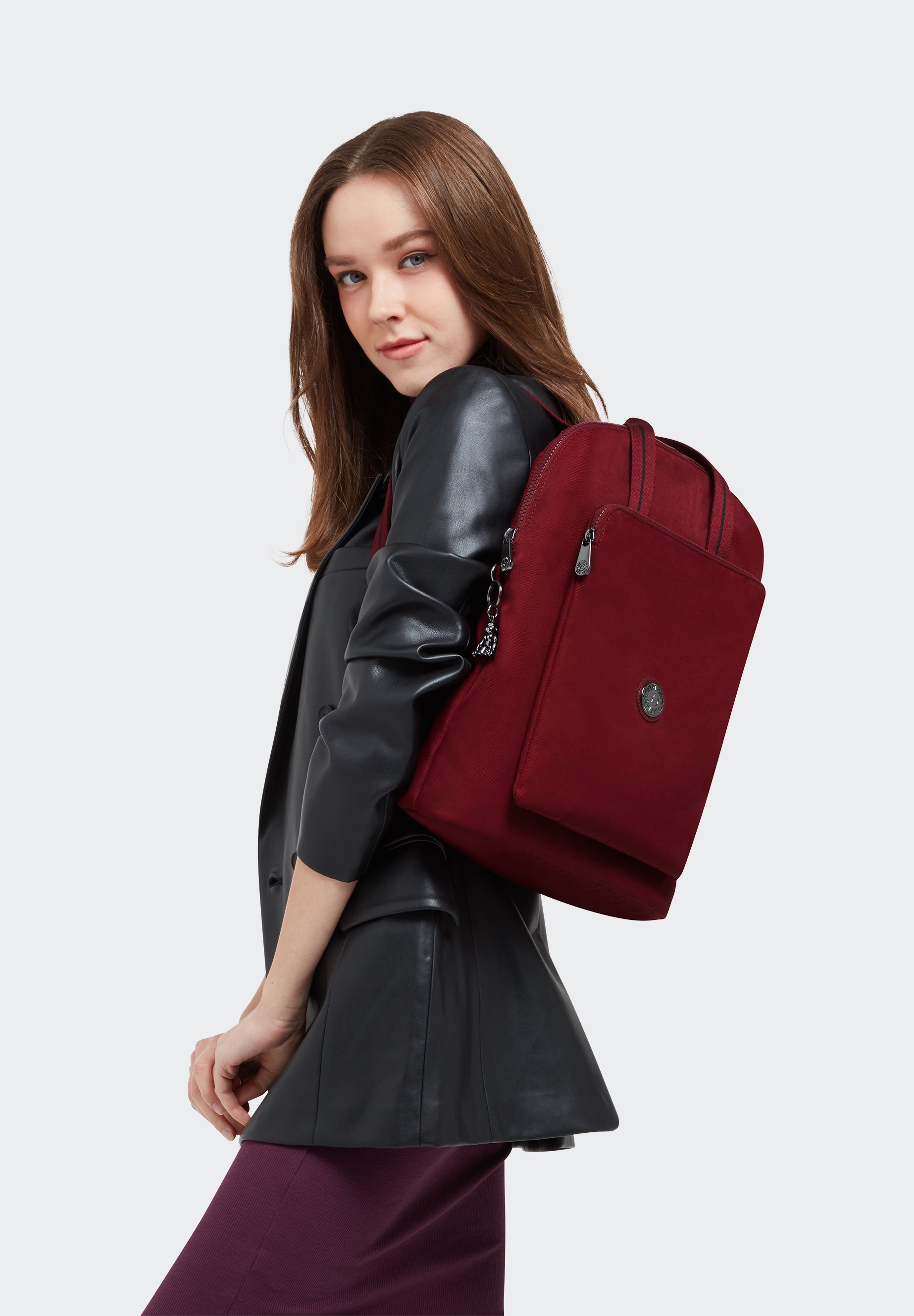 Kipling KAZUKI - Mochila - elevated wine/rojo oscuro - Zalando.es
