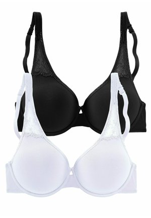 LASCANA 2 PACK - Bügel BH - weiß + schwarz