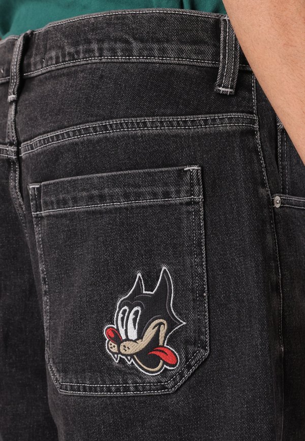 SUPER BAGGY JORT  - Denim shorts - dark wash4