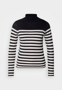 STRIPES WOMAN - Strikkegenser - black