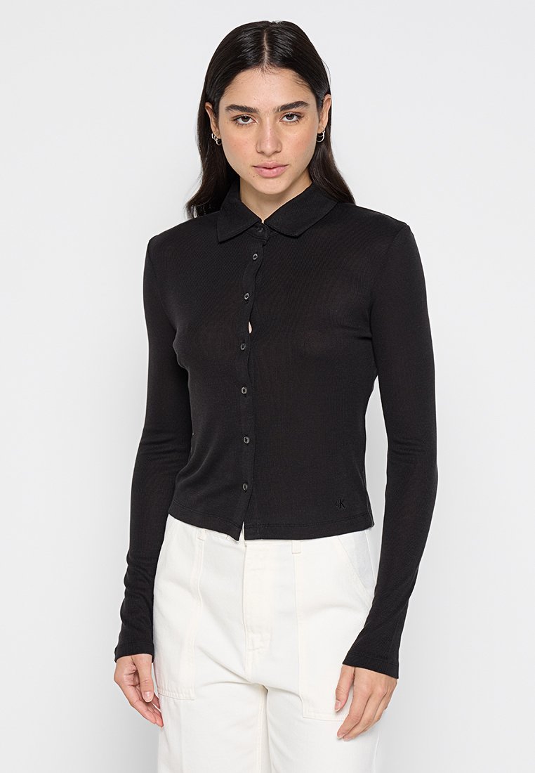 Calvin Klein Jeans Overhemdblouse zwart