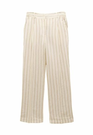 REGULAR FIT - Pantaloni - cream stripe