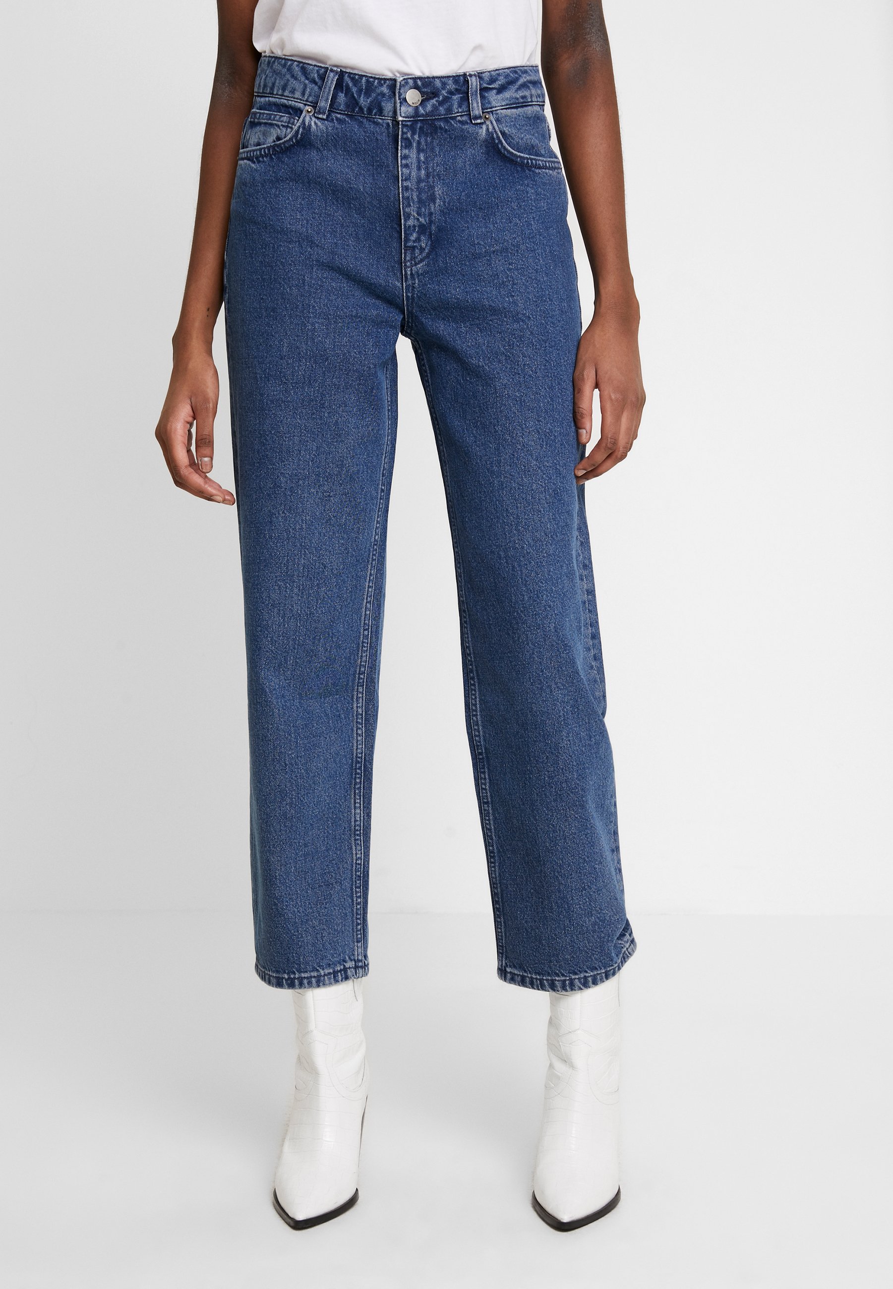 Moss Copenhagen CRYSTAL Jeans straight leg mid blue wash Moss Copenhagen CRYSTAL - Jeans straight leg - black washed