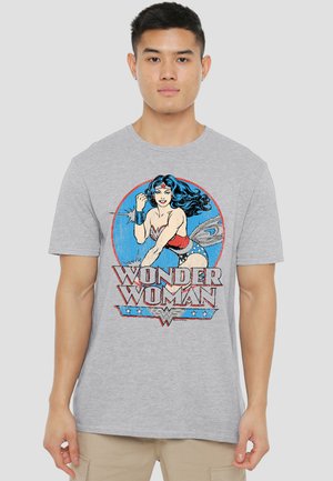 Cotton Soul, DC WONDER WOMAN - T-Shirt print - mottled light grey